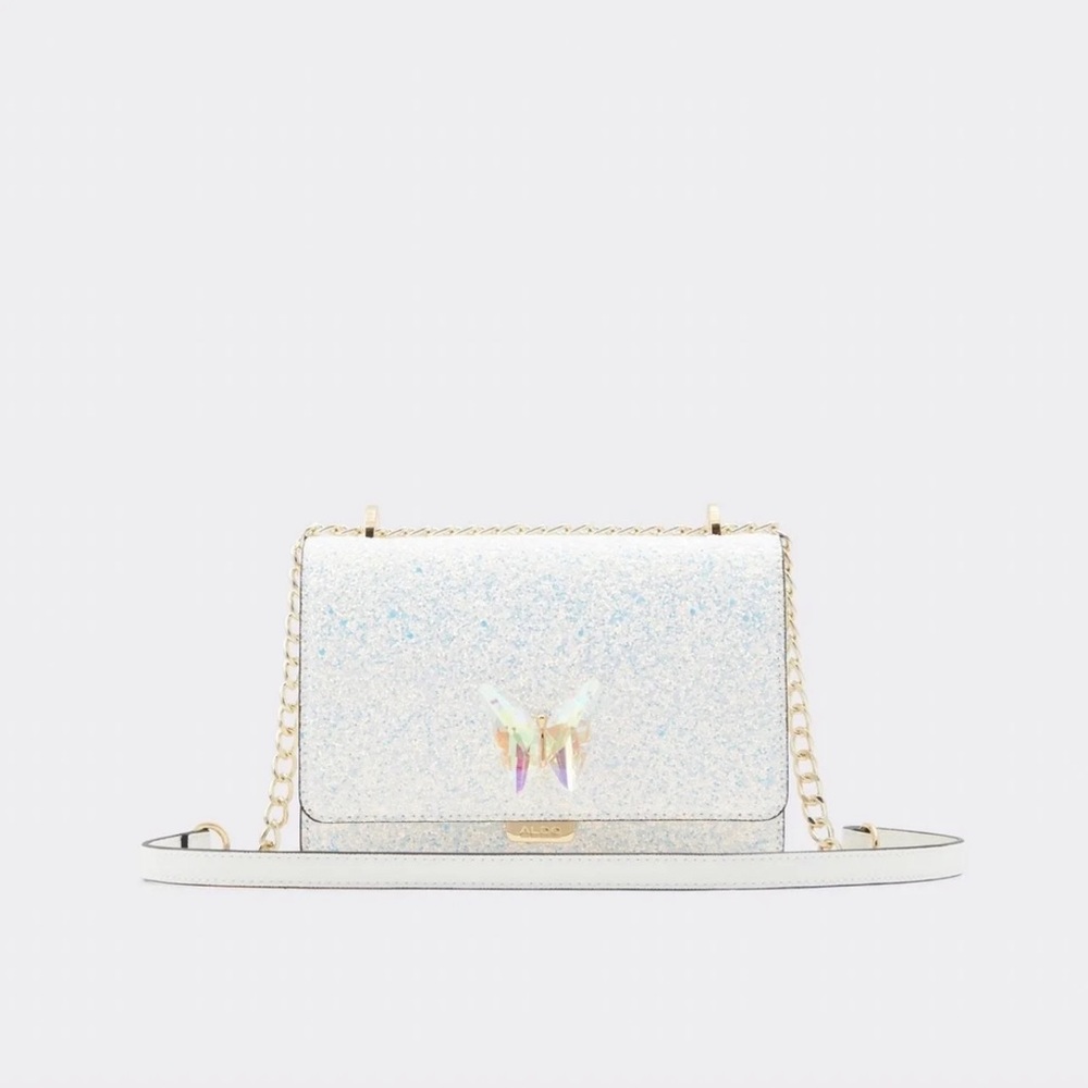 COPY - ALDO WHITE SPARKLY BUTTERFLY PURSE 🦋